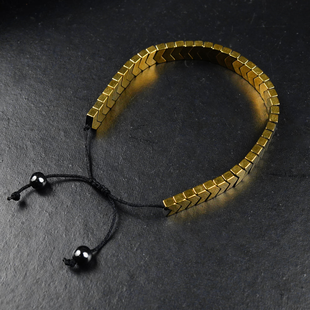 Golden Arrow Hematite Bracelet