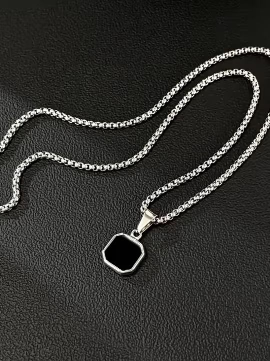 Geometric Square Pendant for unisex
