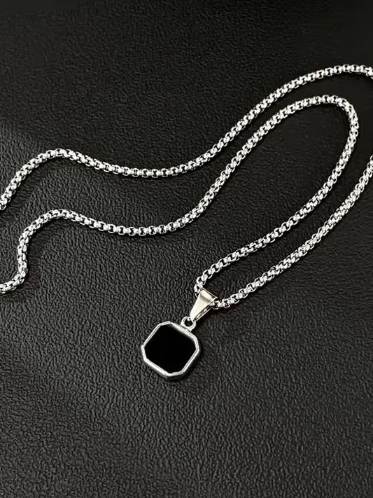 Geometric Square Pendant for unisex