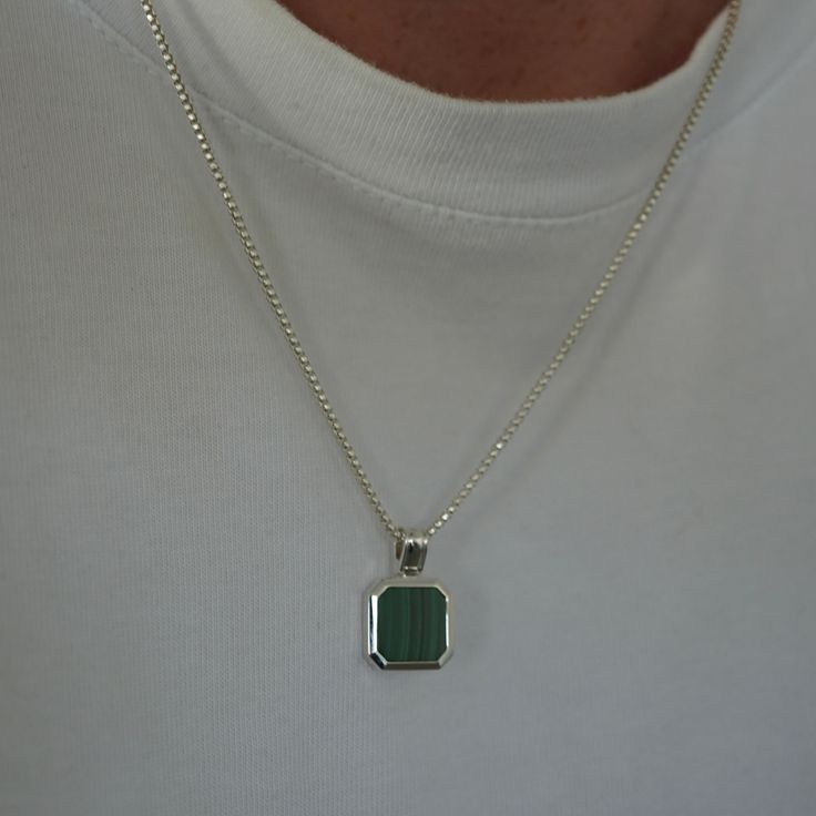 Geometric Square Pendant for unisex